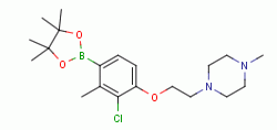 1-(2-(2-Chloro-3-methyl-4-(4,4,5,5-tetramethyl-1,3,2-dioxaborolan-2-yl)phenoxy)ethyl)-4-methylpiperazine