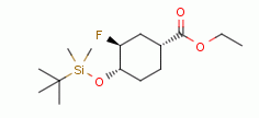 ethyl(1R,3S,4S)-4-((tert-butyldimethylsilyl)oxy)-3-fluorocyclohexane-1-carboxylate