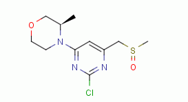 (3R)-4-(2-chloro-6-[(methylsulfinyl)methyl]-4-pyrimidinyl)-3-methylmorpholine