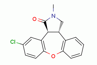 trans-11-Chloro-2,3,3a,12b-tetrahydro-2-methyl-1H-dibenz-[2,3:6,7]-oxepino-[4,5-c]-pyrrol-1-one