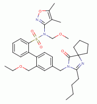 4'-((2-butyl-4-oxo-1,3-diazaspiro[4.4]non-1-en-3-yl)methyl)-N-(4,5-dimethylisoxazol-3-yl)-2'-(ethoxymethyl)-N-(methoxymethyl)-[1,1'-biphenyl]-2-sulfonamide
