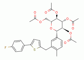 [(2R,3R,4R,5S,6S)-3,4,5-triacetyloxy-6-[3-[[5-(4-fluorophenyl)thiophen-2-yl]methyl]-4-methylphenyl]oxan-2-yl]methyl